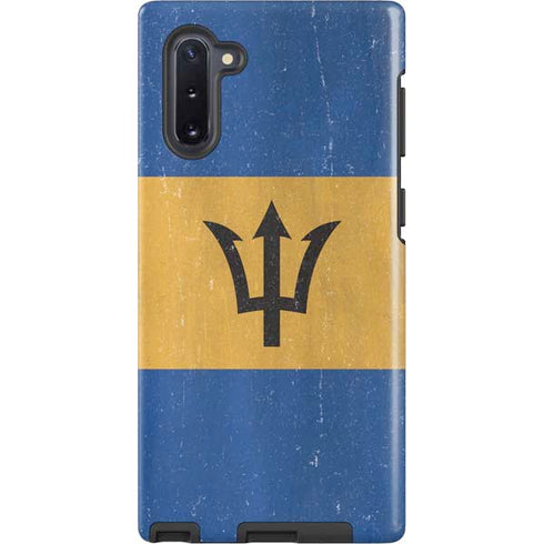 Barbados Flag Distressed Galaxy Note 10 Pro Case